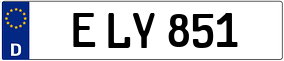 Trailer License Plate